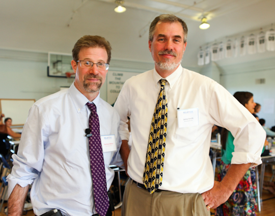 Norman Atkins and Jamey Verrilli in the first year of North Star Academy