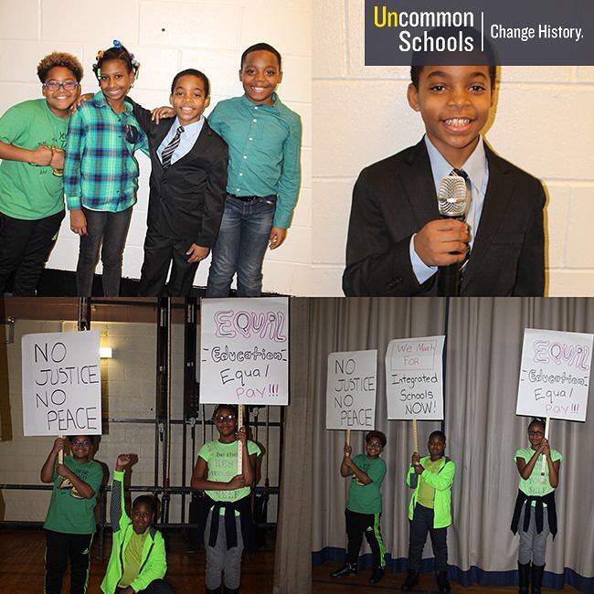 Students pay tribute to Martin Luther King Jr.