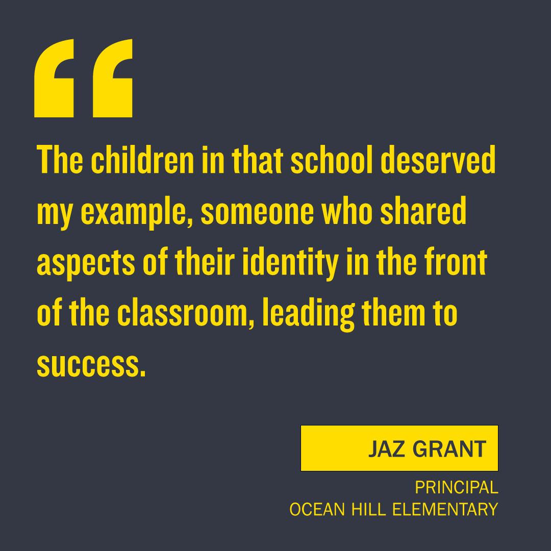 Quote: The children in that school deserved my example, someone who shared aspects of their identity in the front of the classroom, leading them to success.