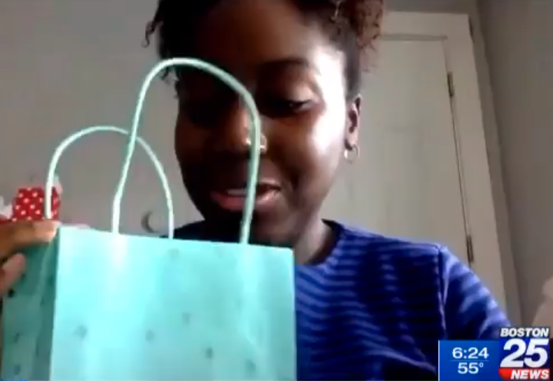 Bria Gadsden goes through what's included in a period care kit.